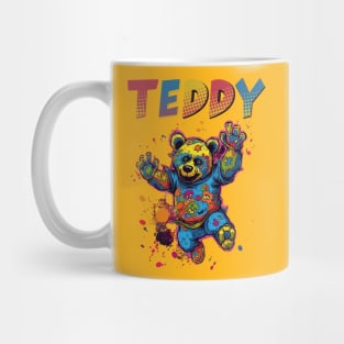 Teddy Bear Cool Techno Dancing Zombie Teddy Bear Mug